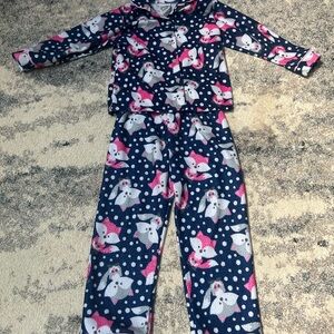 Girls toddler size 4 fox pajamas
